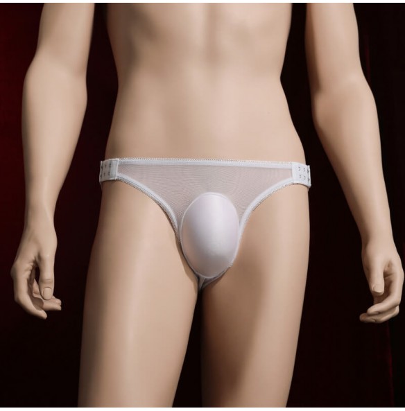 Feeetmoi - Men's Adjustable Sheer Underwear (White) Feeetmoi - Men's Adjustable Sheer Underwear (White)